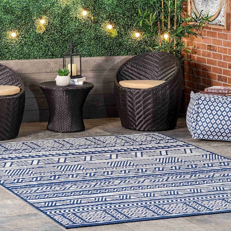 Nuloom Abbey Tribal Striped Indoor/Outdoor Area Rug 5ft x 8ft GBCB34A-508